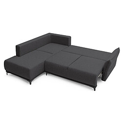 Lisa Design Arya - canapé d'angle convertible - avec coffre - 5 places - style contemporain - gauche