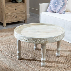 BigBuy Home Table Basse Bois de manguier 70 x 70 x 40 cm