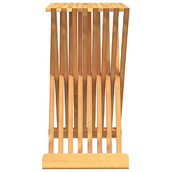 Avis vidaXL Tabouret pliant 40x32,5x70 cm Bois massif de teck