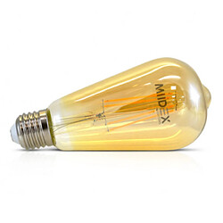 Miidex Ampoule E27 à filament 8w blanc chaud