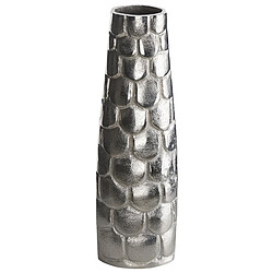 Beliani Vase à fleurs SUKHOTHAI fait à la main Métal 47 cm Argenté