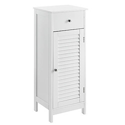 Meuble haute de salle de bain MDF laqué 87 x 30 x 30 cm Blanc [ en.casa] 