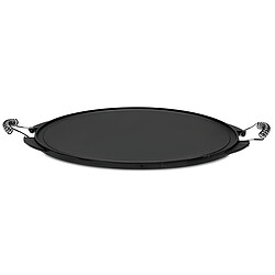 Visiodirect Grille en fer fondu LISSE/COURBE coloris noir - Ø 52 cm