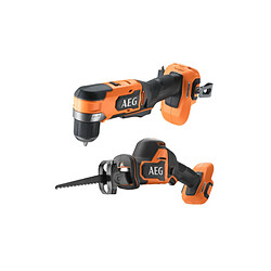 Pack AEG Perceuse-visseuse d'angle - Scie sabre - 18 V - Subcompact - Brushless