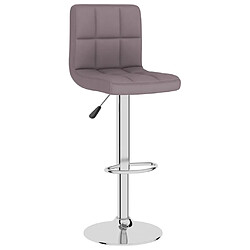 vidaXL Tabouret de bar Taupe Tissu