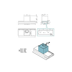 Falmec Groupe filtrant Virgola No-drop Touch, 90 cm, 800 m3/h, 3432 pas cher