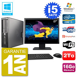 PC HP Z220 SFF Ecran 27" Core i5-3470 RAM 16Go Disque 2To Graveur DVD Wifi W7 · Occasion 