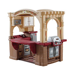 Step2 Grand Walk-In Kitchen & Grill Cuisine Enfant en Plastique | Jouet Cuisine pour Enfants avec Kit d'accessoires de 103 Pièces