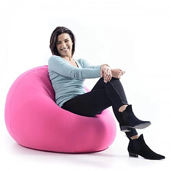 Livedeco Pouf Poire Rose Stretch BiG52