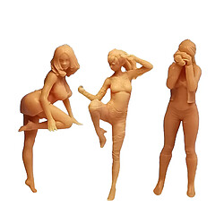 les gens de la scène figure 3 Pièces échelle 1:64 Mini Personnes Figure Spice Girl Scène Mise En Page Ferroviaire Diorama