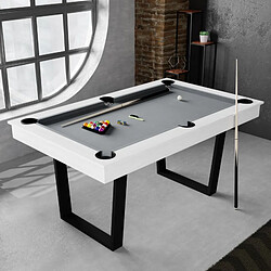 SOKKER Billard Américain Convertible en Table à manger 4/6 personnes 185 x 104 x 82 Cm - Horizon