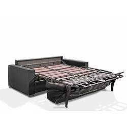 Avis Inside 75 Canapé convertible EXPRESS PREMIUM 120 cm sommier lattes RENATONISI matelas BULTEX tweed noir