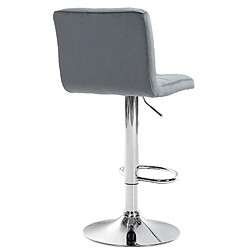 Non Tabouret de bar Peru velours chrome