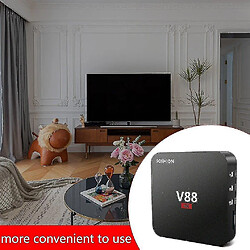 Universal V88 Smart TV Décodeur Android 4K Quad Core 2G 16G WIFI Lecteur multimédia TV Box Home Cinéma (UK Plugin)