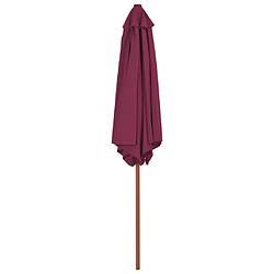 Avis Maison Chic Parasol Jardin | Parasol avec mat en bois 270 cm Bordeaux - GKD66001