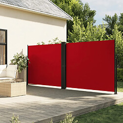 vidaXL Auvent latéral rétractable rouge 160x1000 cm 