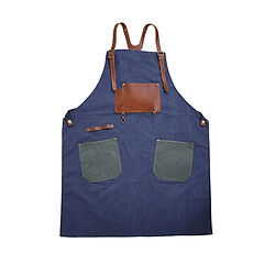 Wewoo Outil Tabliers de travail d'artisan en toile coton style rétro (bleu)