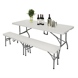 Acheter Table Pliable au Centre Blanche 1829 mm - Bolero