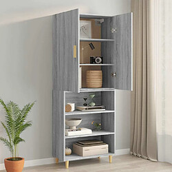 Acheter Maison Chic Armoire murale suspendue,Meuble de Rangement pour salon,cuisine Sonoma gris 69,5x34x90 cm -MN41595