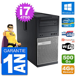 PC Tour Dell 9020 Intel Core i7-4790 RAM 4Go Disque Dur 500Go Windows 10 Wifi - Occasion