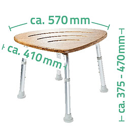 Avis RIDDER Tabouret de salle de bain Bambou 150 kg A00502081