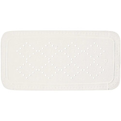 Spirella Tapis Fond de baignoire PVC ALASKA 91x36cm Blanc