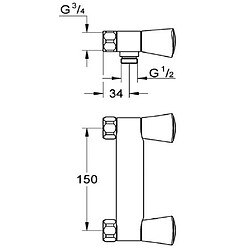 Grohe - Mélangeur de douche Costa S - 26318001