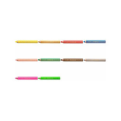 STAEDTLER Crayon de couleur hexagonal Noris junior,vert fluo ()