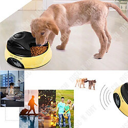 Avis Tech Discount TD® Gamelle automatique croquettes distributeur programmable pour animaux de compagnie chat chien quatre repas eau lapin enregistreu