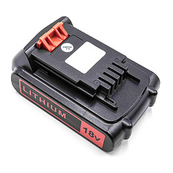 vhbw Batterie remplacement pour Black & Decker BL1518-XJ, BL2018-XJ, BL3018, BL3020 pour outil électrique (2000 mAh, Li-ion, 18 V)