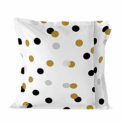 Happy Friday Housse de coussin HappyFriday Blanc Golden Dots Multicouleur 60 x 60 cm