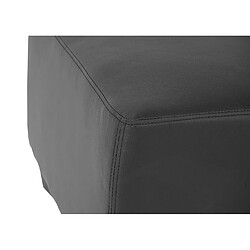 Acheter Mendler Canapé-élément pouf repose-pied Lyon, modulaire, simili-cuir ~ noir