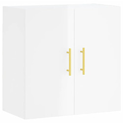 vidaXL Armoire murale Blanc brillant 60x31x60 cm Bois d'ingénierie