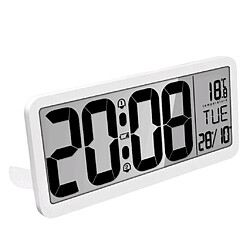 Avis Horloge Murale Numérique De 14 '' Avec écran LCD Jumbo Et Température Intérieure Blanche