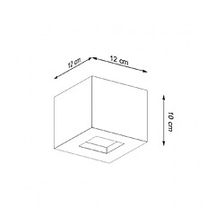 Acheter Luminaire Center Applique murale Leo Up Verre,béton Gris 1 ampoule 10cm