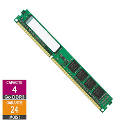 Barrette Mémoire 4Go RAM DDR3 Kingston KTL-TC316S/4G DIMM PC3-12800U - Reconditionné