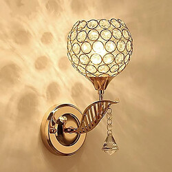 Universal E27 lampe murale moderne en cristal créatif salon couloir balcon 220v lampe murale en cristal pour pendentif maison 