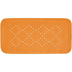 Spirella Tapis Fond de baignoire PVC ALASKA 91x36cm Orange