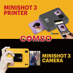 Avis KODAK Mini Shot Combo 2 C300 - Appareil Photo Instantané (Photo Carré 7,6 x 7,6 cm - 3 x 3'', Écran LCD 1,7'', Bluetooth, Batterie Lithium, Sublimation Thermique 4Pass, 8 photos incluses) Jaune- RECONDITIONNE - Jaune