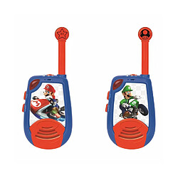 MARIO KART Talkie-walkies digitaux enfant portée 2 km de portée et fonction morse LEXIBOOK