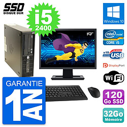 PC HP Z210 SFF Ecran 19" Intel Core i5-2400 RAM 32Go SSD 120Go Windows 10 Wifi · Occasion 