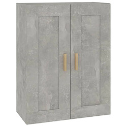 Maison Chic Armoire murale,Meuble de Rangement pour salon,cuisine Gris béton 69,5x32,5x90 cm Bois d'ingénierie -MN79285