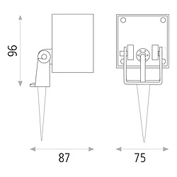 Acb Applique Apus 1x6W LED Anthracite