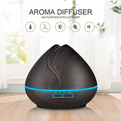 Acheter Wewoo Purificateur d'air Machine d'aromathérapie ultrasonique pour humidificateur à télécommande en forme de grain de bois et de grains de boiscapacité 400 mlprise anglaise couleur clair