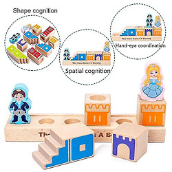 Avis Universal Bloc de construction en bois jouet prince sauve princesse interactif enfant bloc tridimensionnel cadeau puzzle