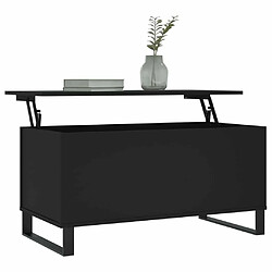 Avis Maison Chic Tabls basse,Table Console pour salon Noir 90x44,5x45 cm Bois d'ingénierie -MN94828