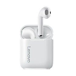 Universal Ecouteurs Boîtier de recharge sans fil Ecouteurs Bouchons d'oreilles stéréo Mini écouteurs avec microphone (blanc) 