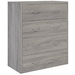 Avis Maison Chic Buffet commode,console avec 4 tiroirs pour rangement 60x30,5x71 cm Sonoma gris -MN96842