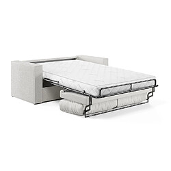 Inside 75 Canapé convertible EXPRESS IBIZA 120*197 cm matelas 16 cm tissu bouclette ivoire