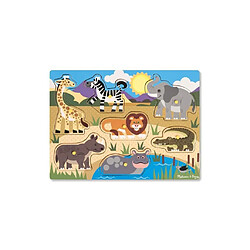 MELISSA & DOUG Puzzle En Bois a Boutons - Safari 